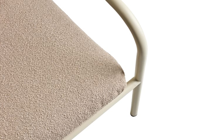 Poltrona Bendt lounge, Teddy beige-pearl white Brafab