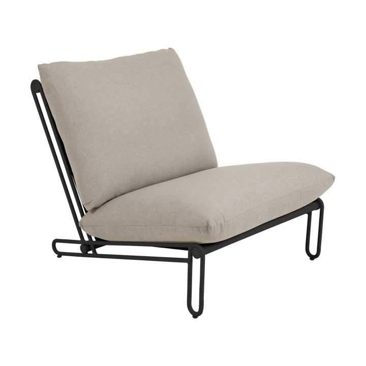 Poltrona Blixt lounge, Preto-clay beige Brafab