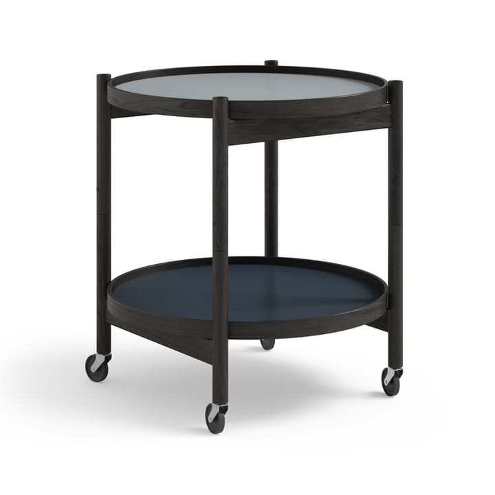 Carrinho de mesa Modelo 50 Bølling Tray  - água, estrutura de carvalho preto lacado  - Brdr. Krüger