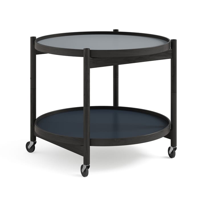 Carrinho de mesa Modelo 60 Bølling Tray - água, estrutura de carvalho preto lacado  - Brdr. Krüger