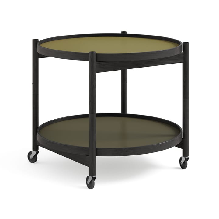 Carrinho de mesa Modelo 60 Bølling Tray - folha, estrutura de carvalho preto lacado  - Brdr. Krüger