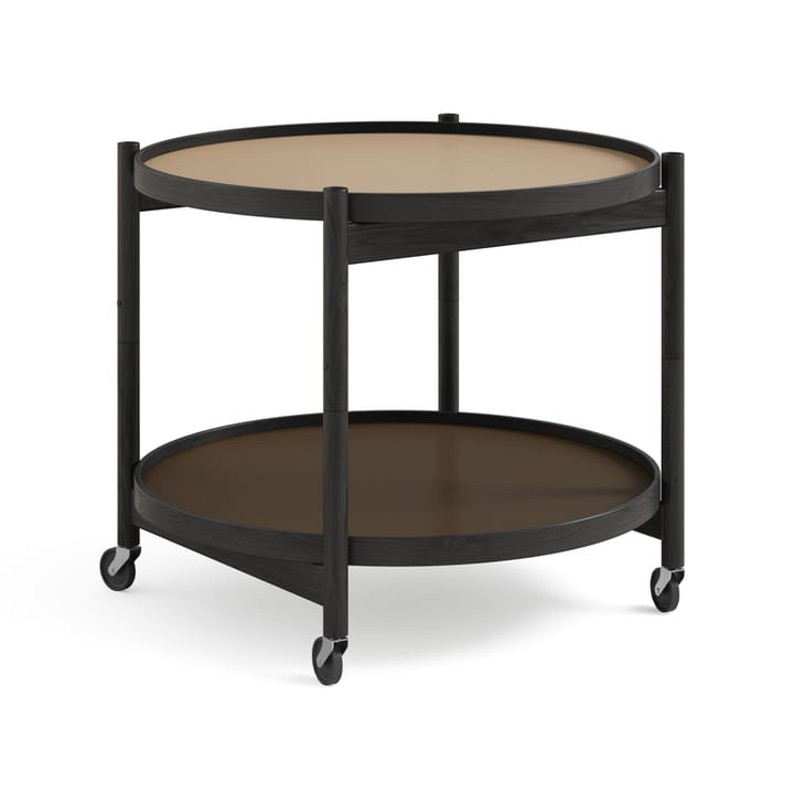 Carrinho de mesa Modelo 60 Bølling Tray - terra, estrutura de carvalho preto lacado  - Brdr. Krüger