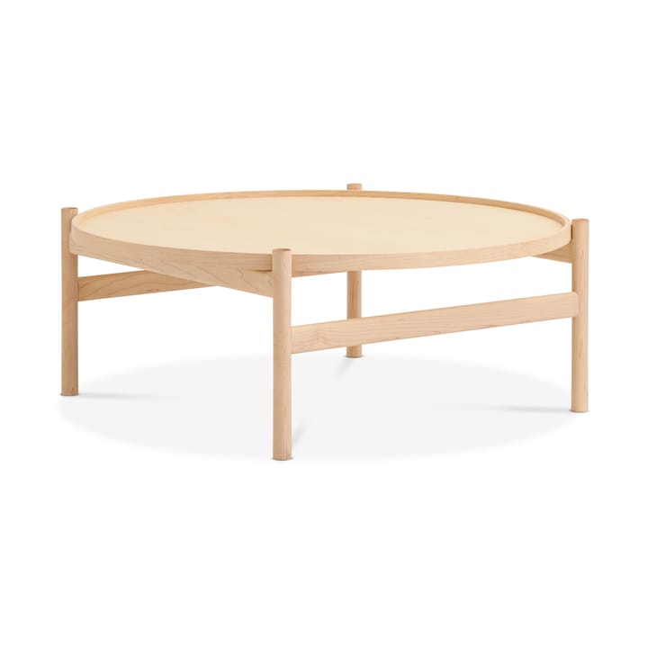 Mesa de centro HB Ø100 cm - ácer verniz branco - Brdr. Krüger