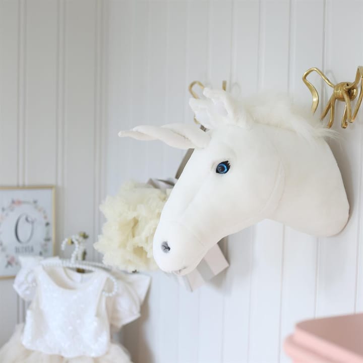 Cabeça de unicórnio para parede em peluche , unicorn Brigbys