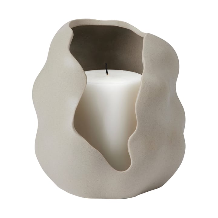 Castiçal Hekla Ø16 cm, Dove grey Broste Copenhagen