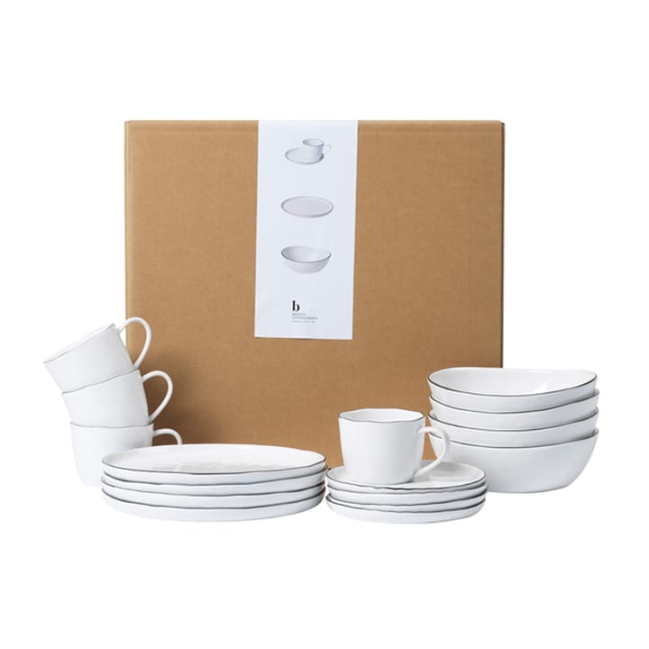 Conjunto de café da manhã Nordic Salt - 16 peças  - Broste Copenhagen