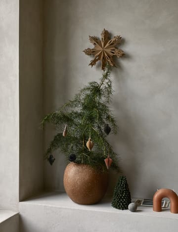 Decoração de Natal mix 6 unidades - Castanho Natural - Broste Copenhagen