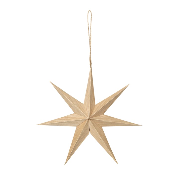 Estrela de madeira Venice Ø20 cm - Natural - Broste Copenhagen