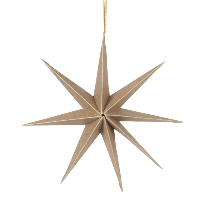 Estrela de papel Star �Ø50 cm - Castanho Natural - Broste Copenhagen