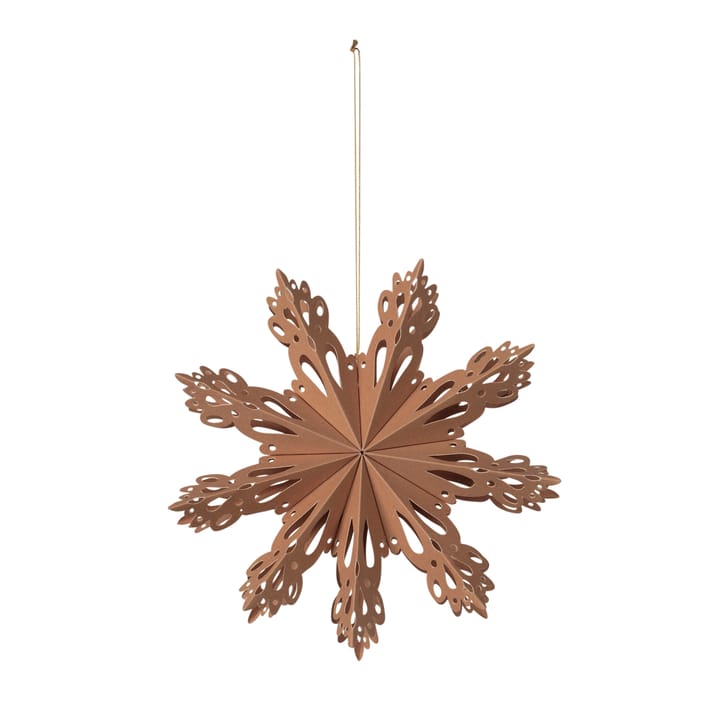 Floco de neve decoração de Natal Indian tan - Ø15 cm - Broste Copenhagen