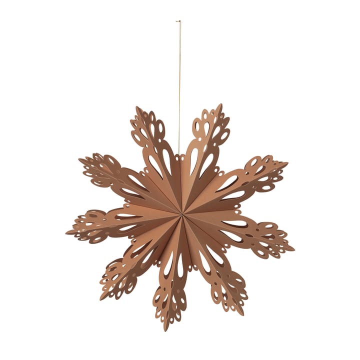 Floco de neve decoração de Natal Indian tan - Ø30 cm - Broste Copenhagen