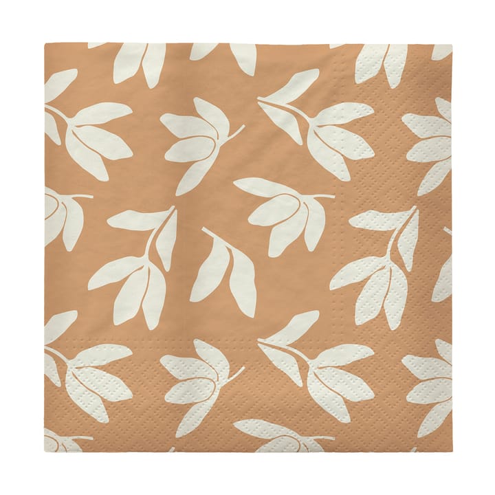 Guardanapo de papel Herbert 33x33 cm, 20-unid. - Cinnamon sand-off white - Broste Copenhagen