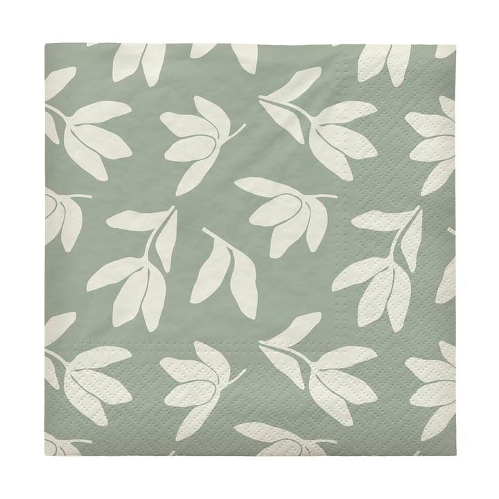 Guardanapo de papel Herbert 33x33 cm, 20-unid. - Desert sage-off white - Broste Copenhagen