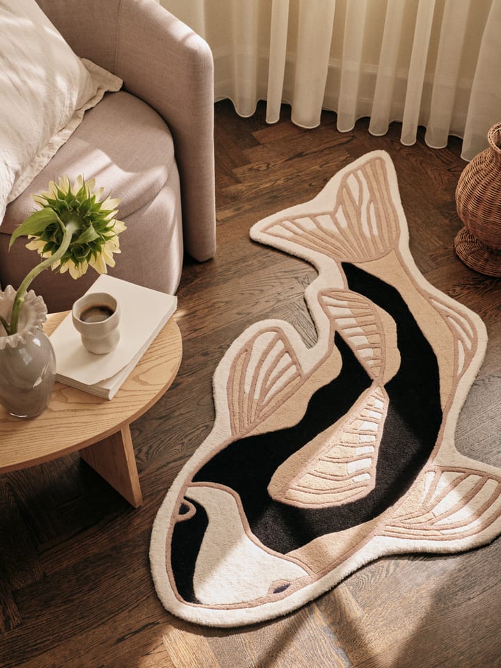 Koi tapete 97x130 cm, Black-beige Broste Copenhagen