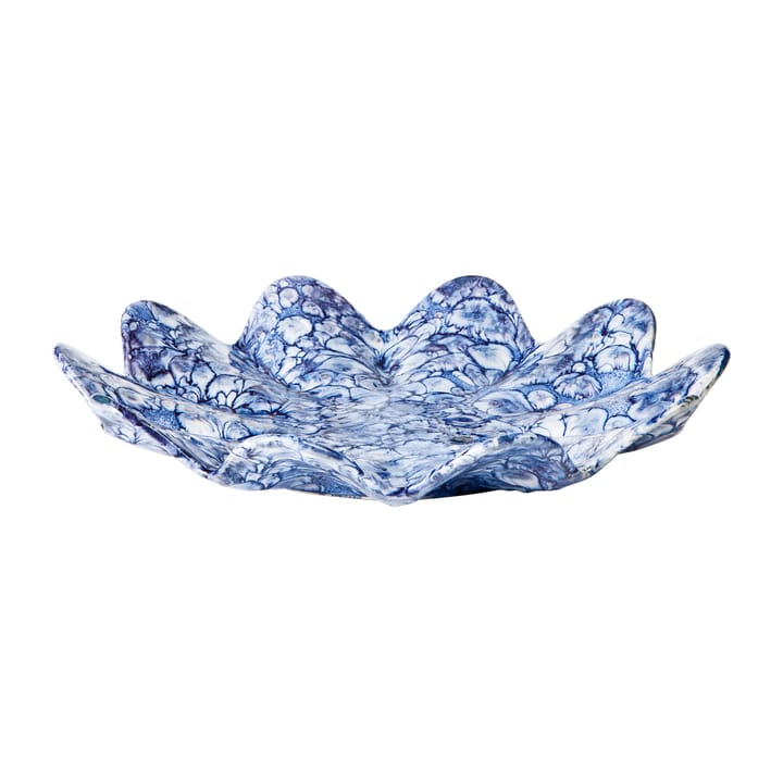 Lilja pires decorativo Ø38 cm - Azul intenso-branco - Broste Copenhagen