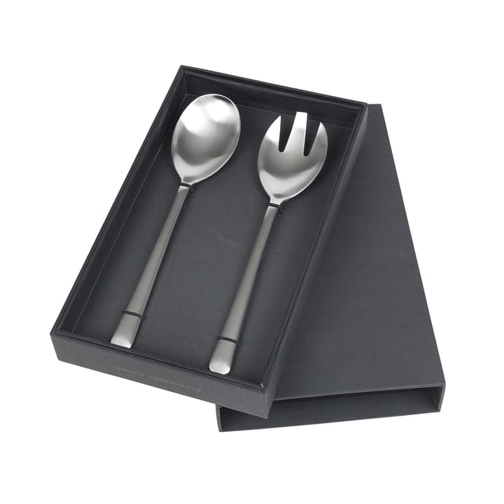 Talheres de salada Hune, 2 peças - brushed satine - Broste Copenhagen