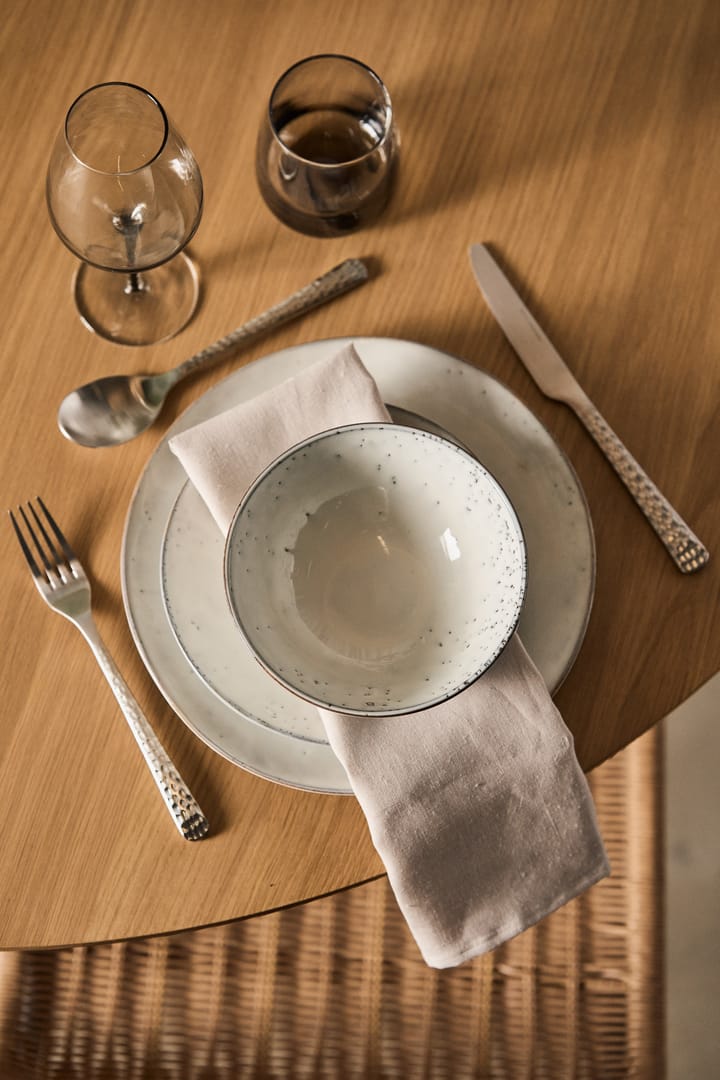 Talheres Hune, 16 peças - Brushed satin hammered - Broste Copenhagen