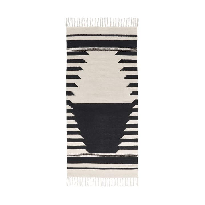 Tapete Iselin 70x140 cm - Black-off white - Broste Copenhagen