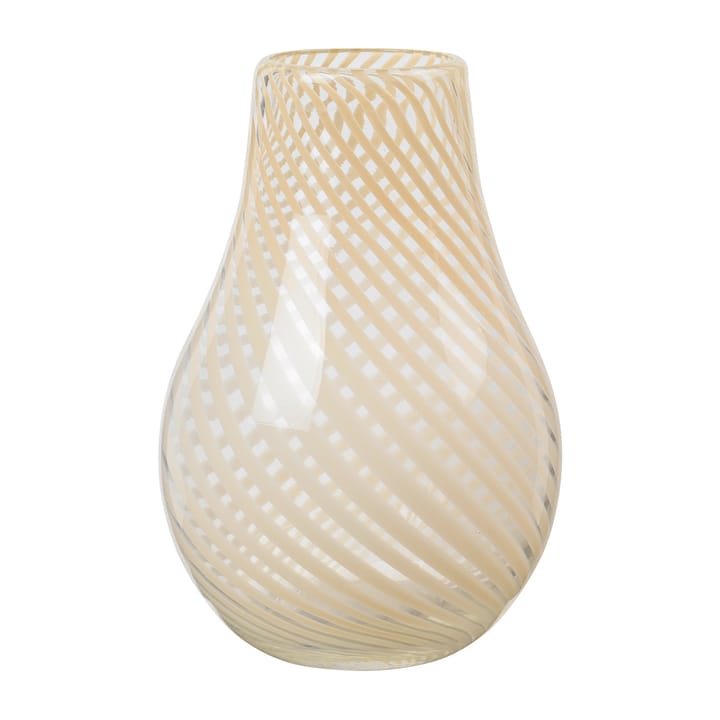 Vaso Ada Cross Stripe 22,5 cm - Light yellow - Broste Copenhagen