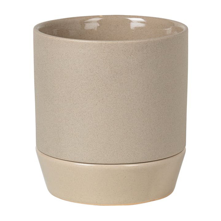 Vaso de flores com prato Denise Ø14 cm - Dove grey - Broste Copenhagen