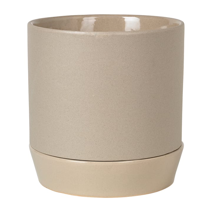 Vaso de flores com prato Denise Ø21 cm - Dove grey - Broste Copenhagen