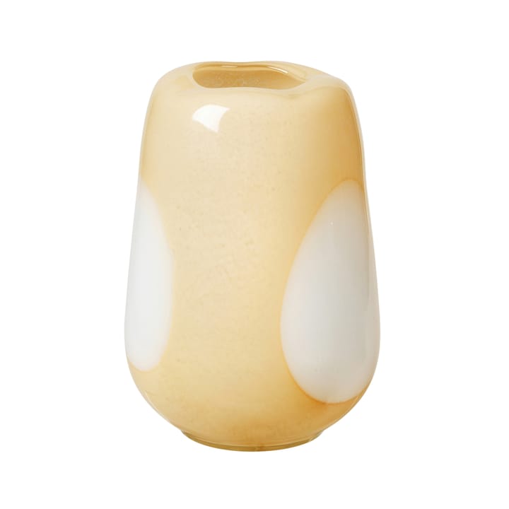 Vaso de vidro Ada Dot 26 cm - golden fleece yellow - Broste Copenhagen