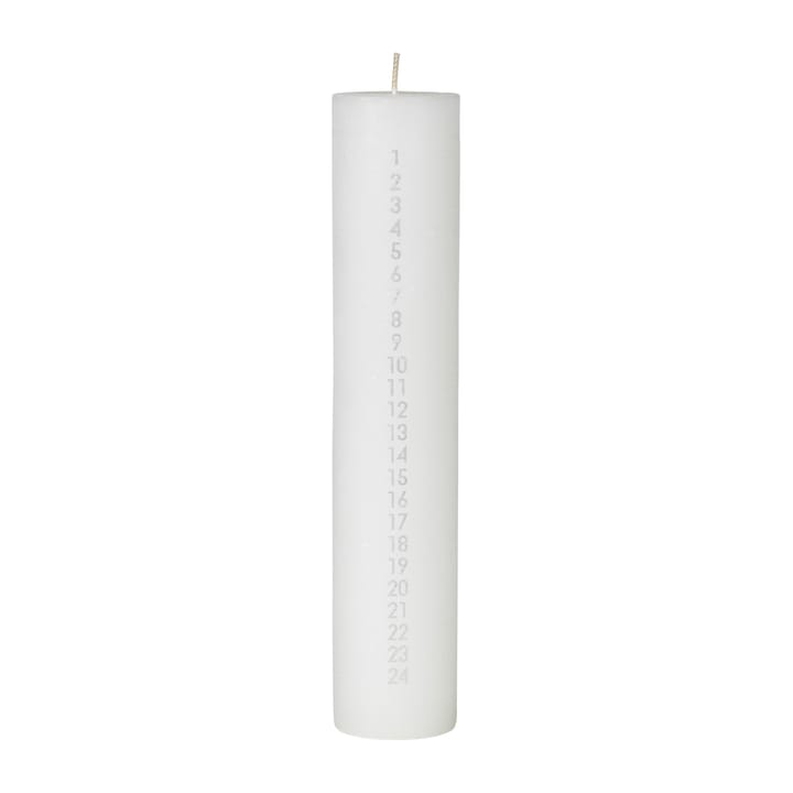 Vela de advento Rustic - Pure white - Broste Copenhagen