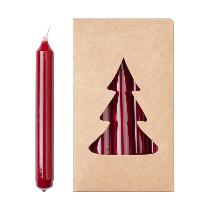 Vela de árvore de Natal Broste glossy Ø1,2x10,2 cm 20-unidades - Burgundy - Broste Copenhagen