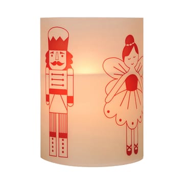 Vela Fairy Tale 12 cm - Branco-vermelho - Broste Copenhagen