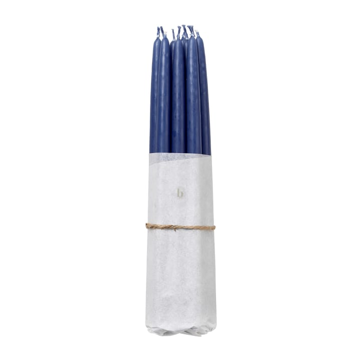 Velas antiquadas banhadas Broste Copenhagen, 10 un. - Baja blue - Broste Copenhagen