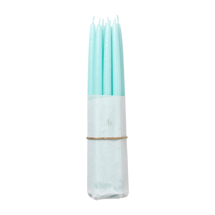 Velas antiquadas banhadas Broste Copenhagen, 10 un. - Mint green - Broste Copenhagen