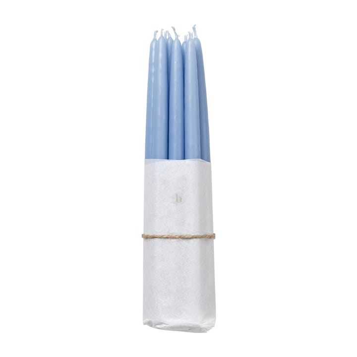 Velas antiquadas banhadas Broste Copenhagen, 10 un. - Plein air light blue - Broste Copenhagen