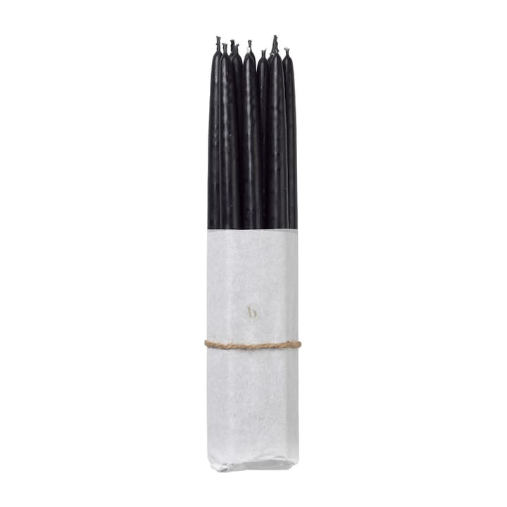 Velas antiquadas banhadas Broste Copenhagen, 10 un. - Simply black - Broste Copenhagen