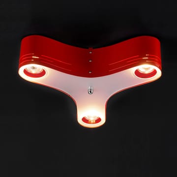 Candeeiro de teto Clover plafond 12 - vermelho - Bsweden