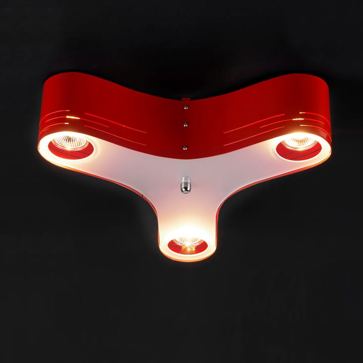 Candeeiro de teto Clover plafond 12, vermelho Bsweden