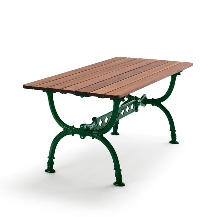 Mesa Byarum 142x72 cm - Mogno, suporte verde - Byarums bruk