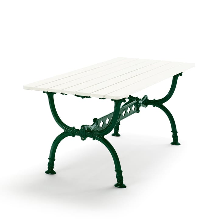 Mesa Byarum 142x72 cm - Pinho branco laqueado, suporte verde - Byarums bruk