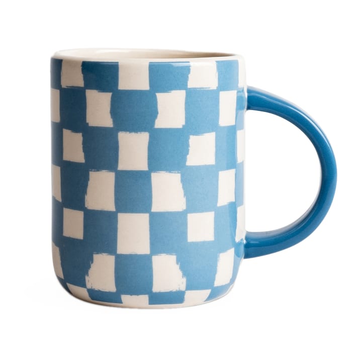 Caneca Liz check 28 cl - azul-branco - Byon