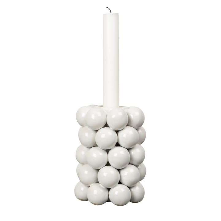 Suporte de velas Globe 13,5 cm - branco - Byon