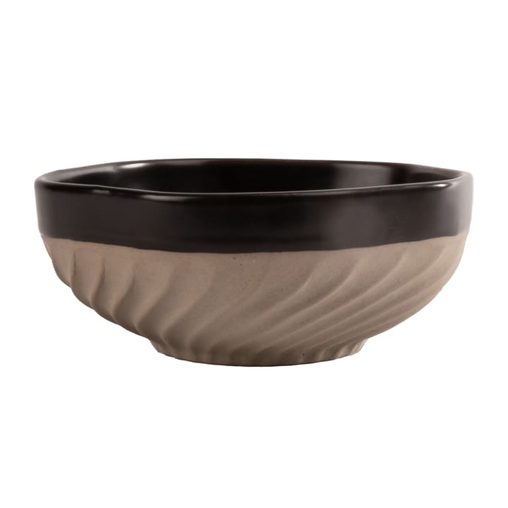 Swirl tigela Ø11 cm - Preto-beige - Byon