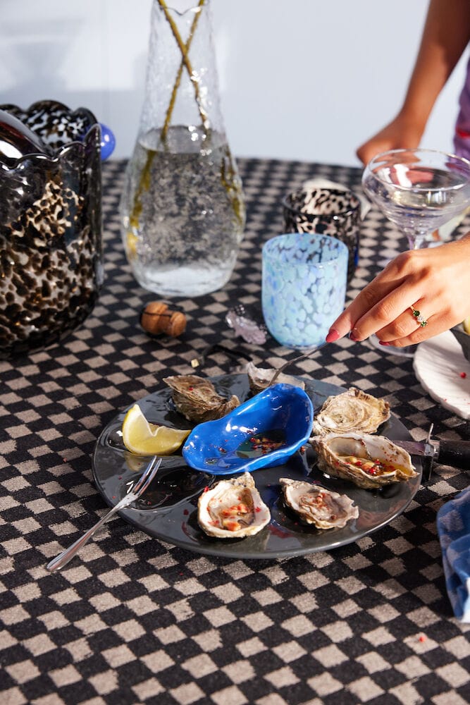 Taça de servir Oyster - Azul - Byon