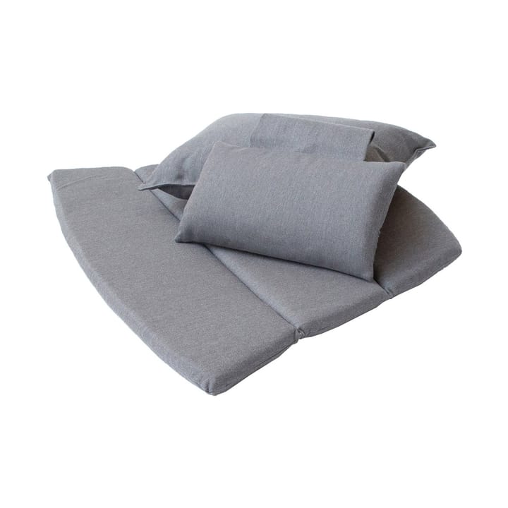 Almofadas Breeze poltrona lounge, encosto alto - Cane-line Natté grey - Cane-line