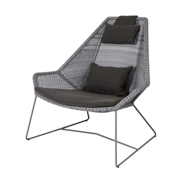 Almofadas Breeze poltrona lounge, encosto alto - Focus grey - Cane-line