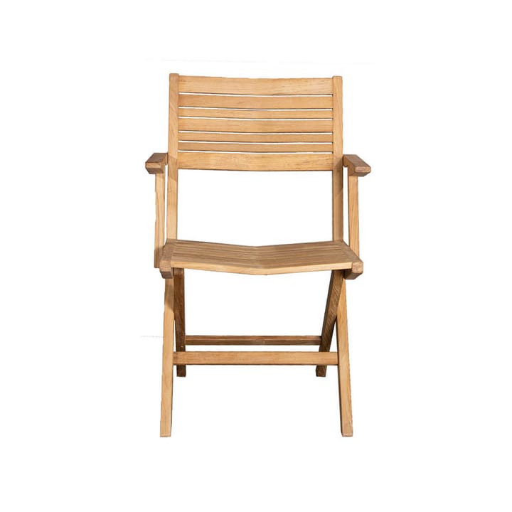 Cadeira dobrável Flip - Teca, com braços - Cane-line