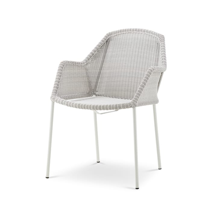 Cadeira empilhável Breeze Weave - White grey - Cane-line