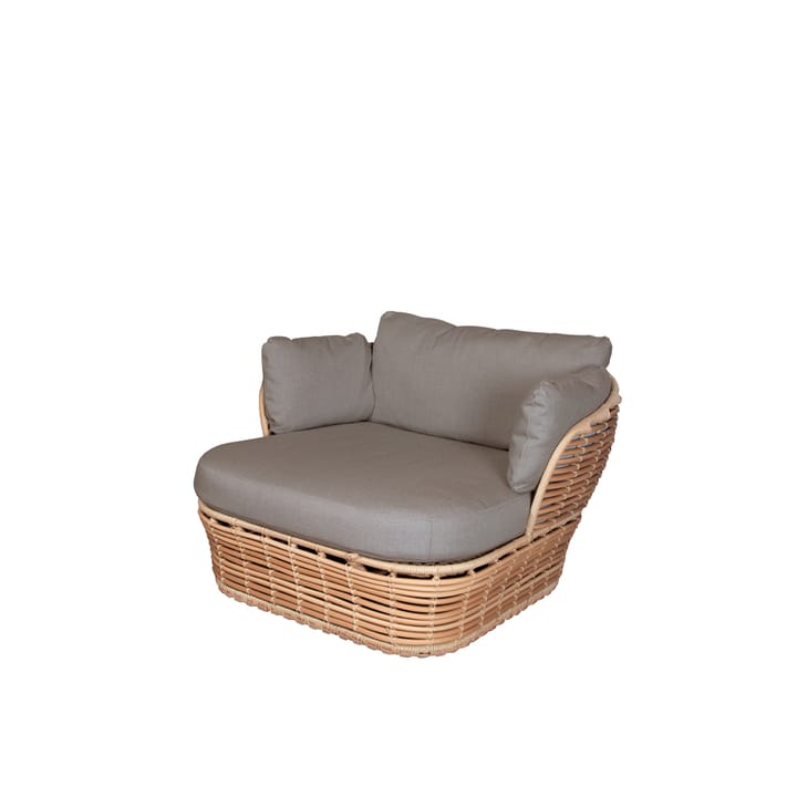 Cadeira lounge Basket - Natural, incl. almofadas taupe - Cane-line