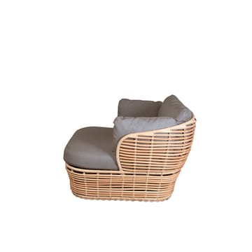 Cadeira lounge Basket - Natural, incl. almofadas taupe - Cane-line