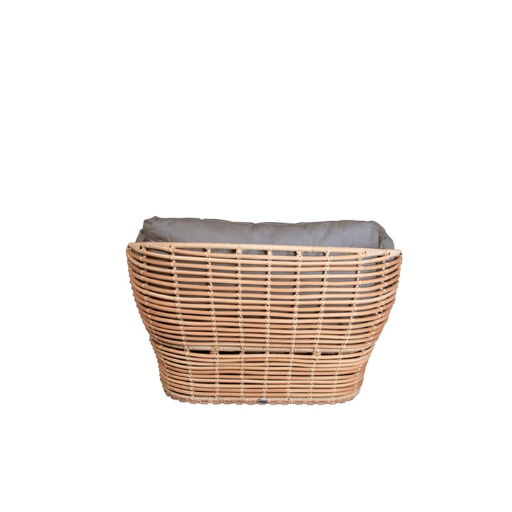 Cadeira lounge Basket - Natural, incl. almofadas taupe - Cane-line