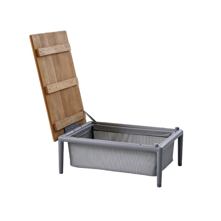 Mesa Conic - Light grey, teca - Cane-line