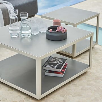 Mesa de centro Level cerâmica 79x79 cm - Light grey-white - Cane-line